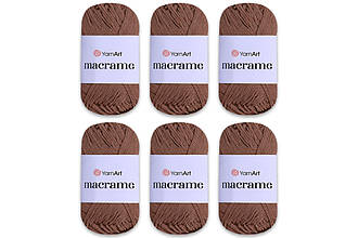 Упаковка YarnArt Macrame, Коричневий No151, 6 шт.