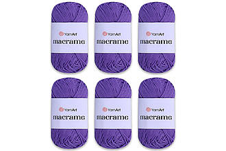 Упаковка YarnArt Macrame, Фіолет No135, 6 шт.