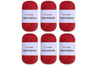 Паковання YarnArt Macrame, Бордо No143, 6 шт.