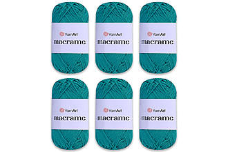 Упаковка YarnArt Macrame, Смарагд No158, 6 шт.