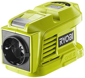 Інвертор напруги акумуляторний Ryobi ONE+ RY18BI150A-0 18В розетка 1х220В рознім 2хUSB 150/300Вт (без АКБ та ЗП)