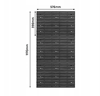 Велика панель для інструмента 78х117см 98 контейнерів, фото 3