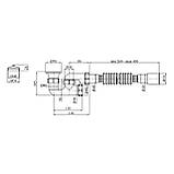 Сифон для душового піддона Kroner KRP — ST02 1 1/2"х40/50 мм з ревізією, фото 2
