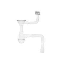 Сифон для кухонного миття Kroner KRP-KS02 3 1/2"х40/50 мм з квадратним переливом