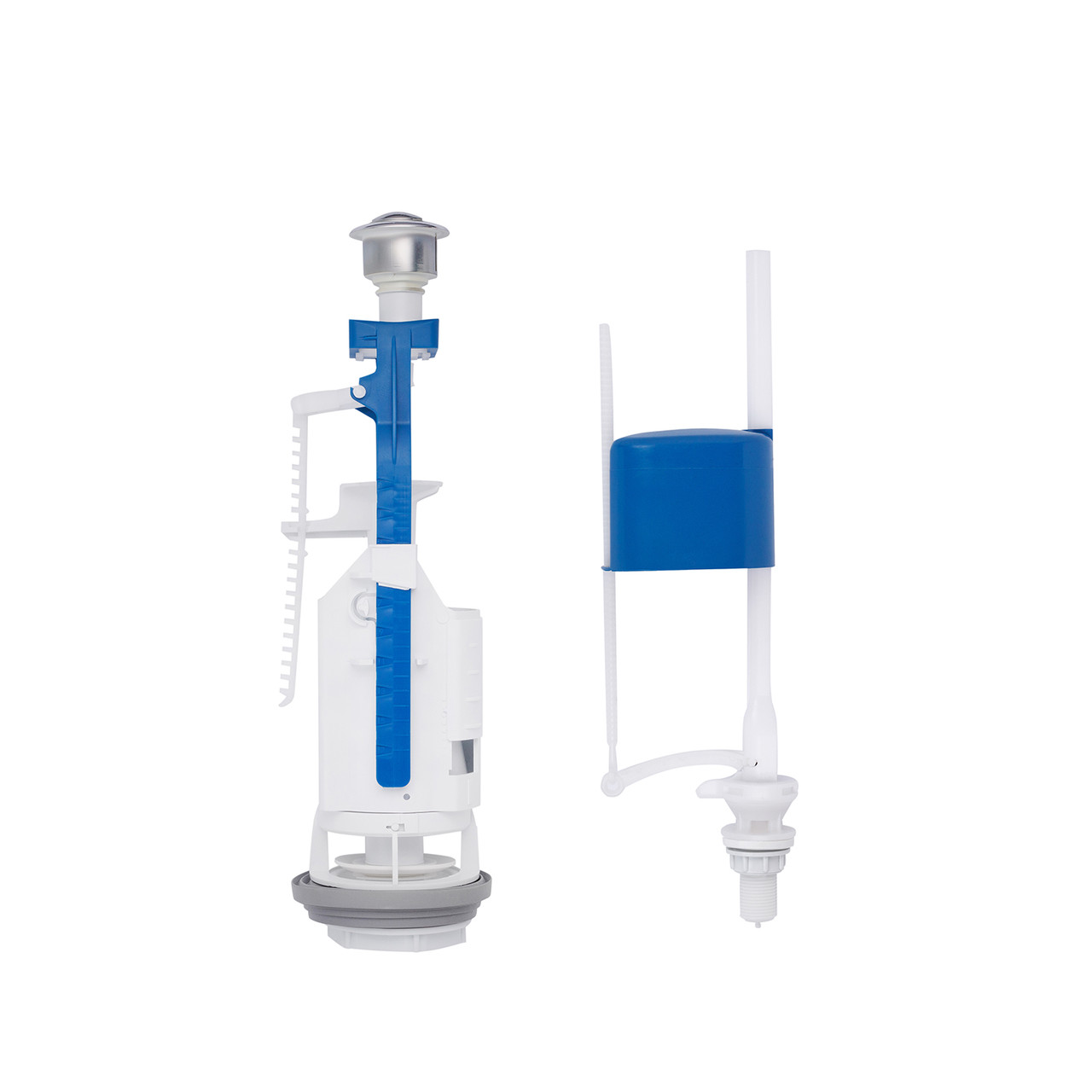 Комплект для бачка унітазу Kroner KRP - KIT7757 з подвійною кнопкою, нижнє підведення 1/2", фото 1