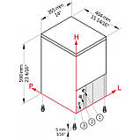 Льодогенератор 21 кг/доб Brema CB184AHC INOX, фото 2