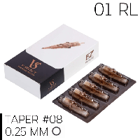 Картриджі для татуажу 1/25 Round Liner EZ VSelect 0801 (1шт)