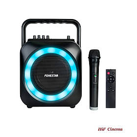 Fonestar BOX-35LED Портативна акустика з USB Bluetooth акумулятором і караоке