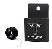 Нитка для промальовування ескізу брів, чорна, 10 м