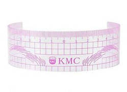 Лінійка багаторазова для ескізу брів KMC, рожева