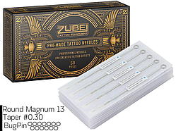 Тату голки 13 Round Magnum Zubei Supply ( Для тіней та закраса ) 1 шт