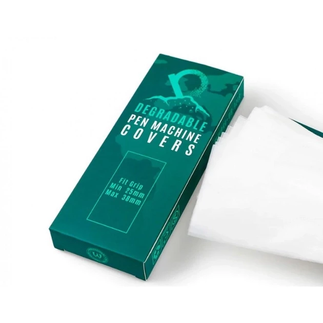 Кліп корд захист для тату машинки degradable pen machine covers білий AVA 100 шт