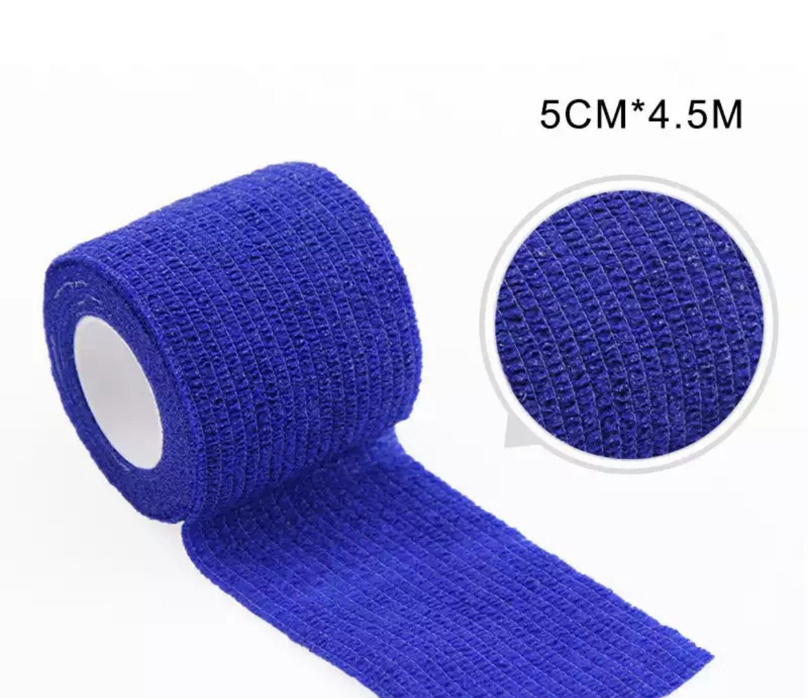 Бандажна стрічка для тату синя (5см*4,5м)