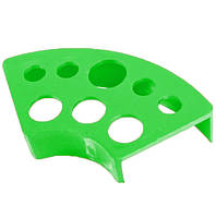 Пластикова підставка під ємності (капси) для пігментів. зелена