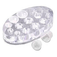 Підставка акрилова під капси для пігментів, овальна