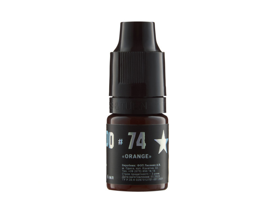 Пігмент для татуажу The mineral #74 Голівуд Orange 6 ml