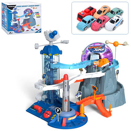 Гараж іграшковий ліфт, машинки 4шт 5508A.