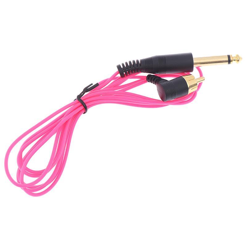 Кліп корд EZ Pink RCA-1 для тату машинки кутовий-тонкий, фото 1