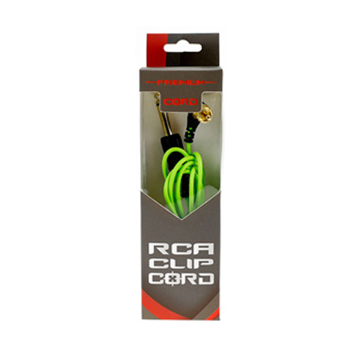 Кліп корд RCA Premium AVA, зелений
