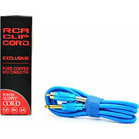 Кліп корд RCA Premium AVA, синій