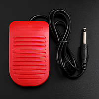 Педаль для тату та перманентного макіяжу червона пластикова