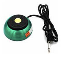 Педаль металева кругла для тату тажу TP336 Зелений