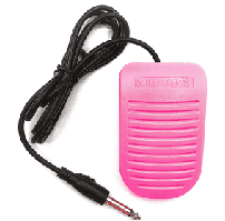 Педаль для тату та перманентного макіяжу рожева пластикова