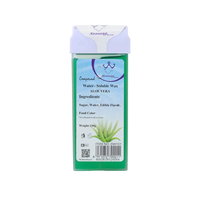 Віск у касеті для депіляції Konsung Beauty Water Soluble Wax ALOE (Алоя), 150 g