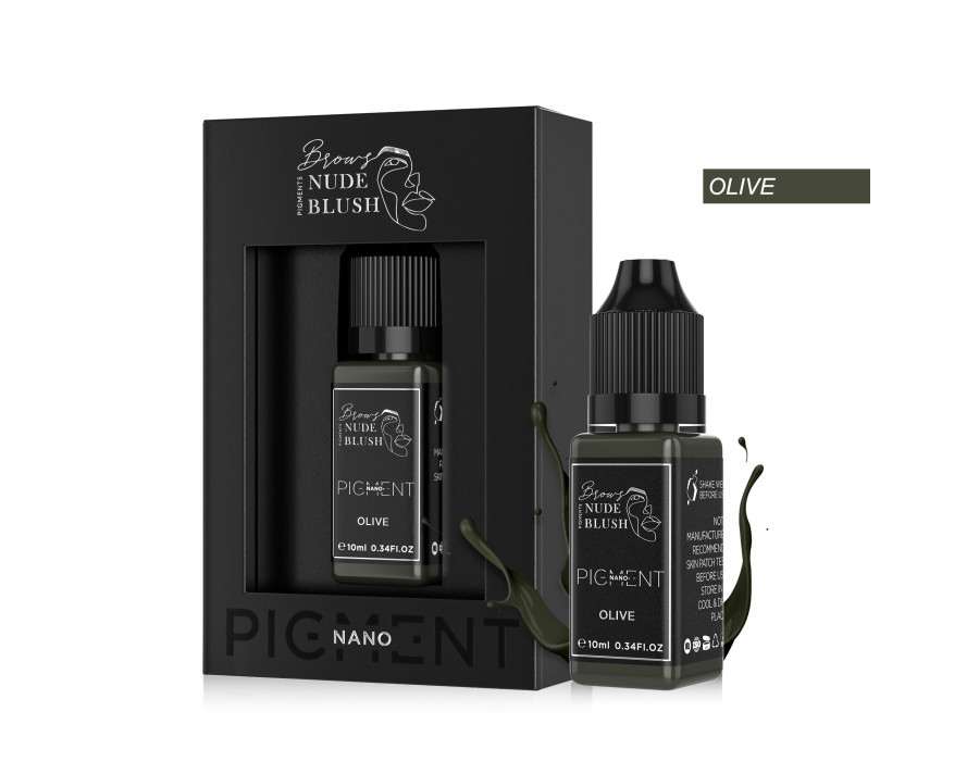 Пігменти для татуажу NUDE BLUSH Olive від Надії Дмитрієвої, 10 мл