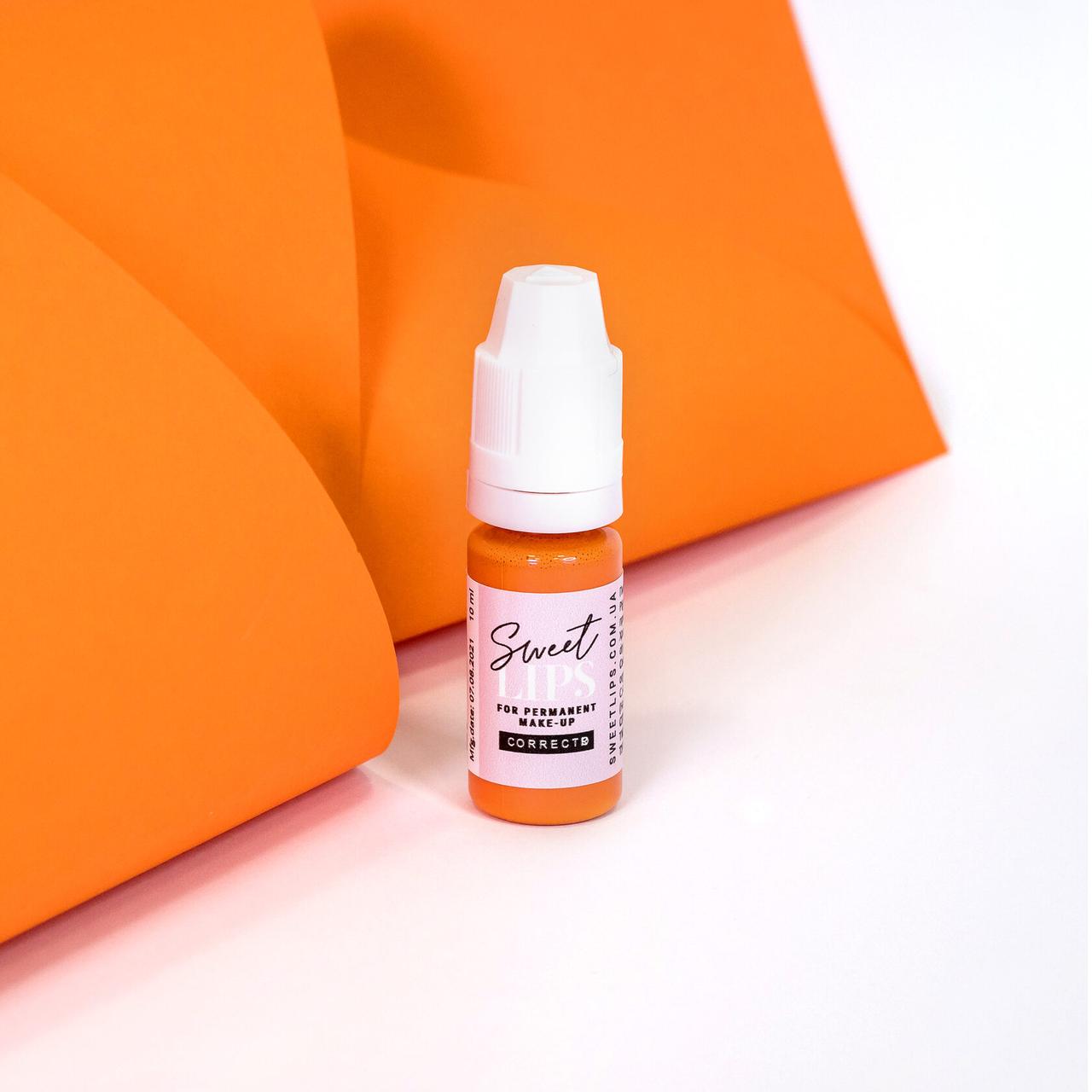 Пігмент коректор для татуажу Оранж Sweet Lips corrector 5мл
