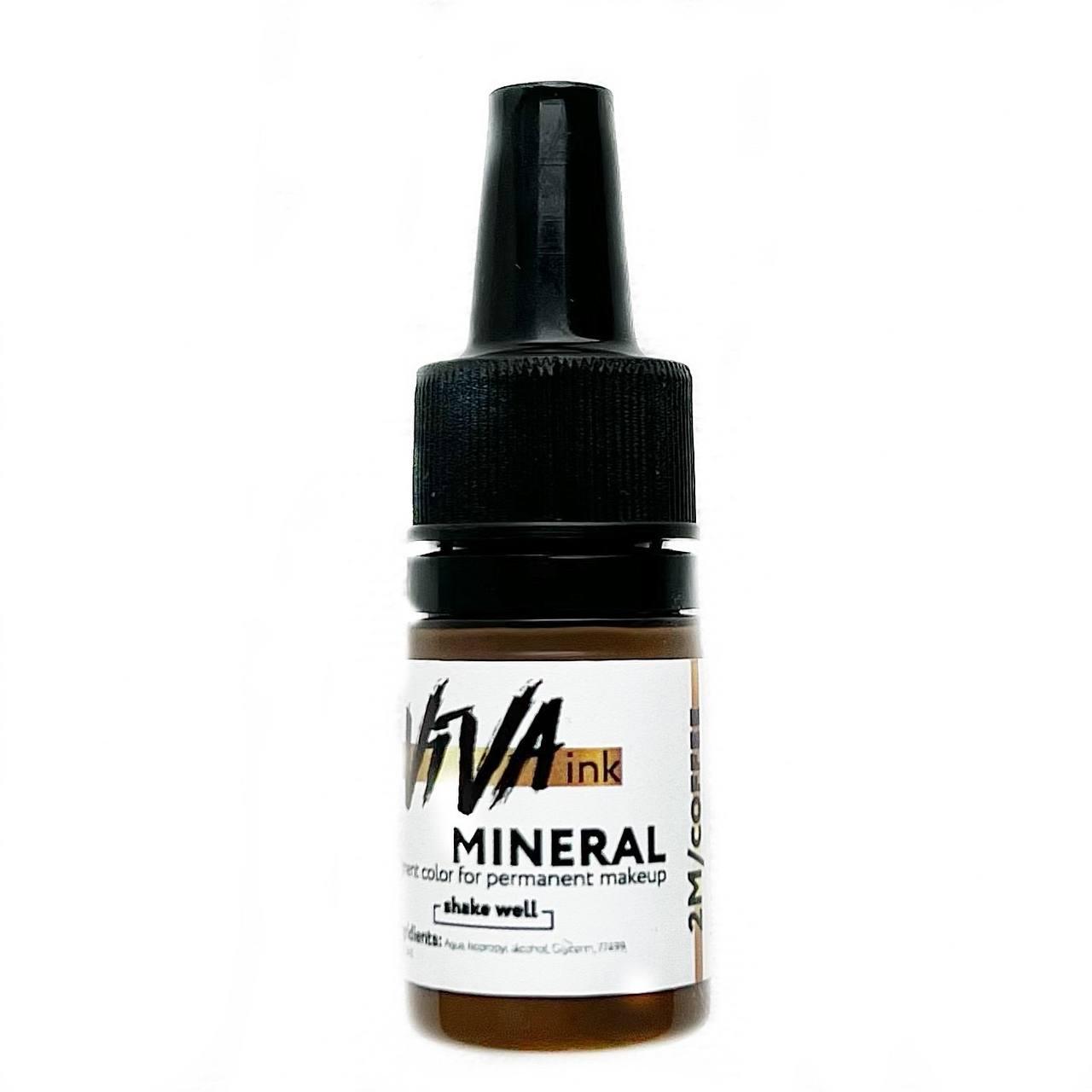 Мінеральний пігмент для татуажу VIVA ink Mineral 2M Coffee, 6 мл