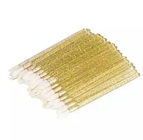 Макробраші жовті з блискучками, 50 шт