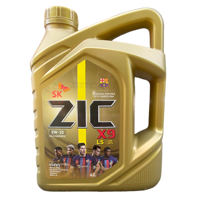 Моторное масло ZIC X9 LS 5W-30 C3 4л. (GM dexos2, VW 502.00/505.00