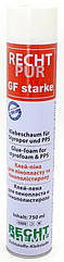 Клей-піна для пінопласту Recht Pur GF starke трубка 65л, 900мл