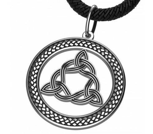 Вузол Бригіт, кельтський кулон, амулет, талісман, срібло 925., фото 2