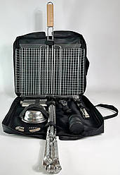 Набір для гриля та шашлику ПОХІДНИЙ BS44 Gorillas BBQ в чохлі з брезенту