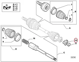 Тришип півосі 27 шліців на Fiat Ducato 250, Peugeot Boxer, Citroen Jumper (2006-2014) 2.2/2.3, 46308387
