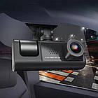 Відеореєстратор, 3 камери, 1080P + Автомобільний пилосос Vacuum cleaner / Реєстратор в машину / Автореєстрато, фото 2