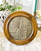 Колекційний олов'яний барельєф, олово, дерев'яна рама, Німеччина, Braunschweig