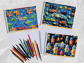 Альбом для малювання А4 20 аркушів На спіралі 100 г/м2 PB-SC-020-8512 Star