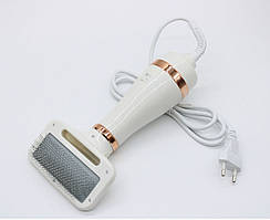 Pet Grooming Dryer WN 10 Фен гребінець для шерсті 2в1 білий з помаранчевими вставками