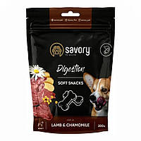Мякі ласощі Savory для собак для покращення травлення, ягня та ромашка, 200 г