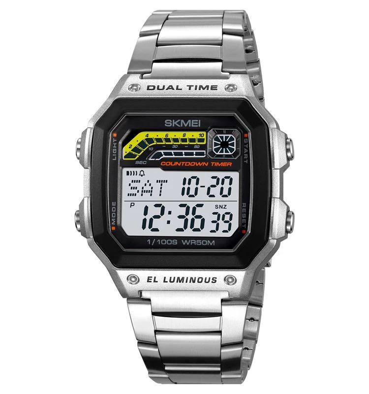 Чоловічий наручний класичний годинник Skmei 2307 (Silver)