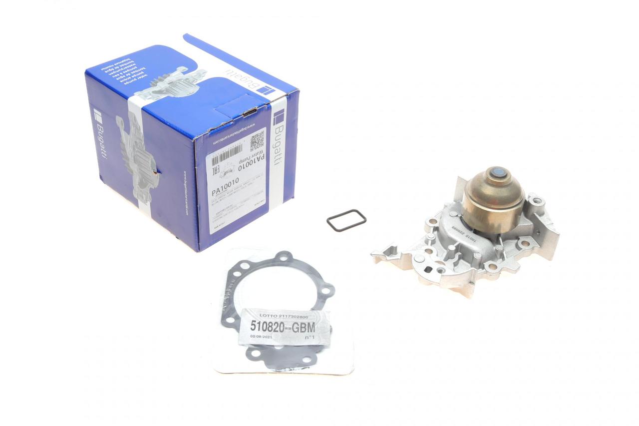 Водяний насос помпа Renault Kangoo 1.2 16V 01-55kwD4F Nissan Kubistar 1.2 16V 06- (Bugatti PA10010)