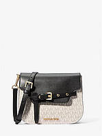 Жіноча сумка Michael Kors Emilia Small Logo Crossbody Bag (35S2GU5C1B) VANILLA/BLACK