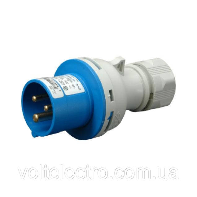 Вилка переносна TM SEZ 32A/3 (IVN3232) IP44 силова, фото 1