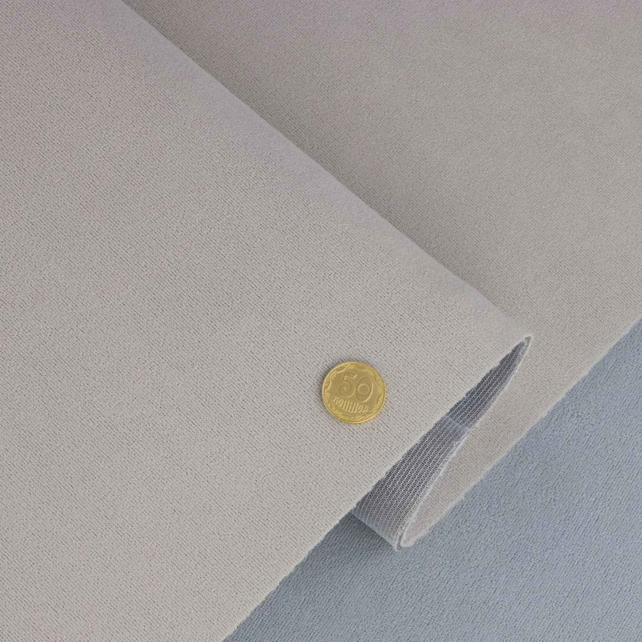 Стельовий автовелюр Frota 3, колір світло-сірий теплий на поролоні, товщ. 2,8мм шир. 180см, Польща, фото 1