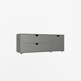 Тумба 1Д2Ш Ельба шиншила сіра Сокме