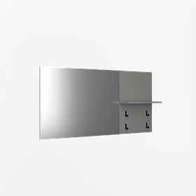 Дзеркало 1200 Ельба шиншила сіра Сокме