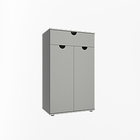 Тумба під взуття 2Д1Ш Ельба шиншила сіра Сокме